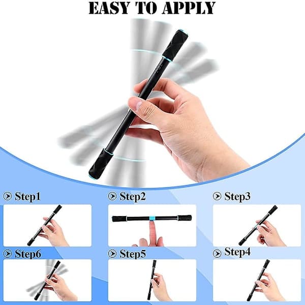 4 Pieces Pen Spinning Pens, Extra Long Pens for Pen Spinning, Pen Spinning Mod for Beginners, Finger Rotation