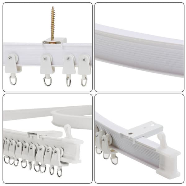 Curtain Track Straight or Flexible Bendable Baies Top Clamping 3 Meters