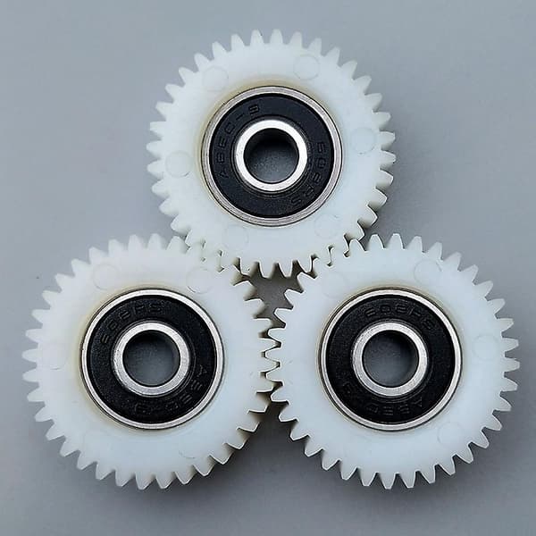 3 stk. 36 tænder 38 mm nylon elektronisk motorgear kugleleje til elcykel