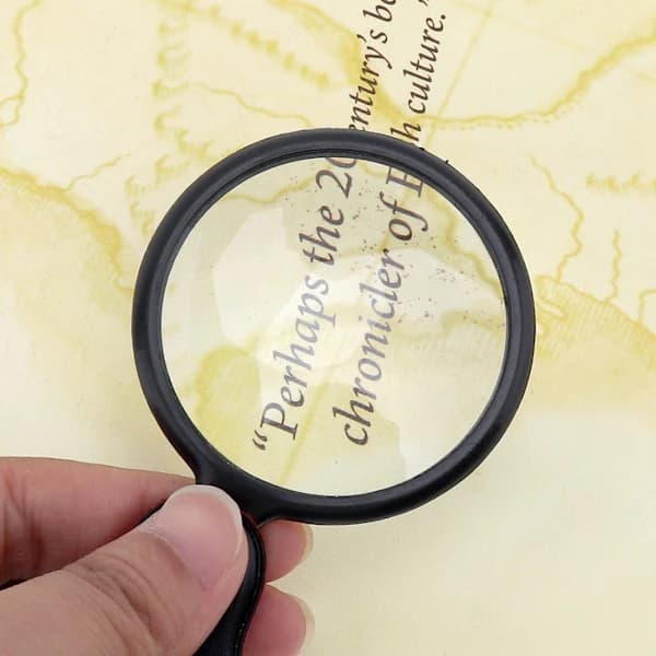 8x Pocket Magnifying Glass with Optical Glass
