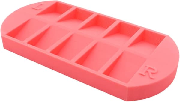 Organizer til kunstige negle, opbevaringsboks, flere rum pink - Rosa