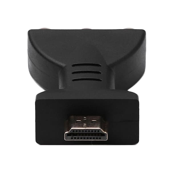 Hiborth HDMI-kompatibel hann til 3 RCA hunn kompositt AV lyd- og videoadapterkonverterer for TV