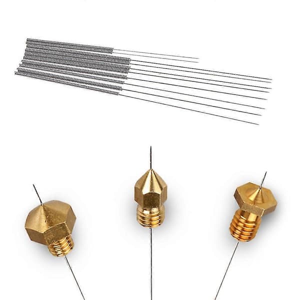 0,2 mm/0,25 mm/0,3 mm/0,35 mm/0,4 mm Nåleværktøjssæt - Rustfrit stål 10 STK