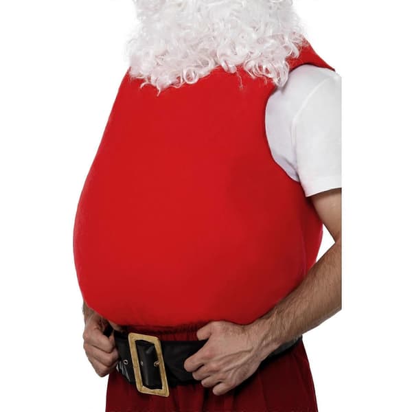 Unisex Voksen Julemandsmave Polstring Red-FX- Rød One Size Red One Size