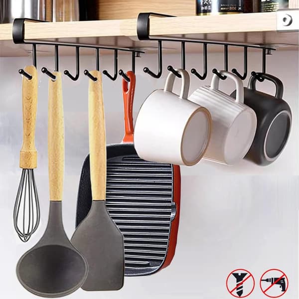 Set med 2 Koppar, Muggar, Glas, Organizer, Hängare, Köksredskap