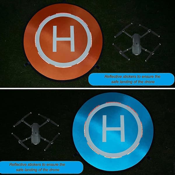 Sammenfoldelig drone landingsplade - 75 cm vandtæt helikopterplade til droner - Perfekt til Dji Mavic-serien