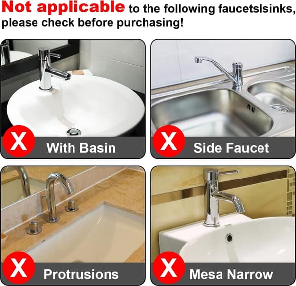 Faucet Handle Drip Tray, Silicone Counter Mat for Faucet, Drying Mat, Mu