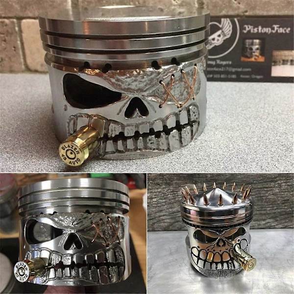 Hartssnidad skelettskulptur prydnad Cosplay Halloween-figur B