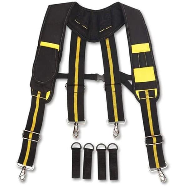 Adjustable Tool Belt Suspenders for Men, Compatible with Carpenters, Electricians, Plumbers, and Professional Tools