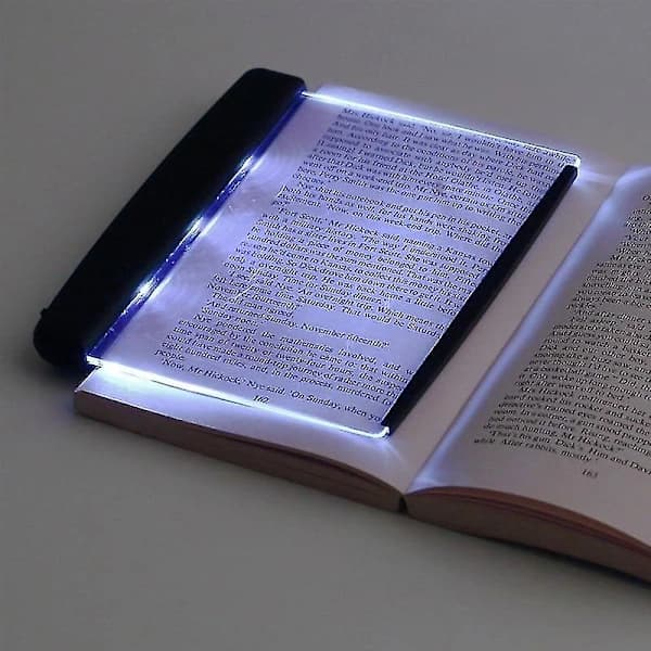 LED-boklampe i lommeformat, LED-leselampe med avtakbar sideklemme