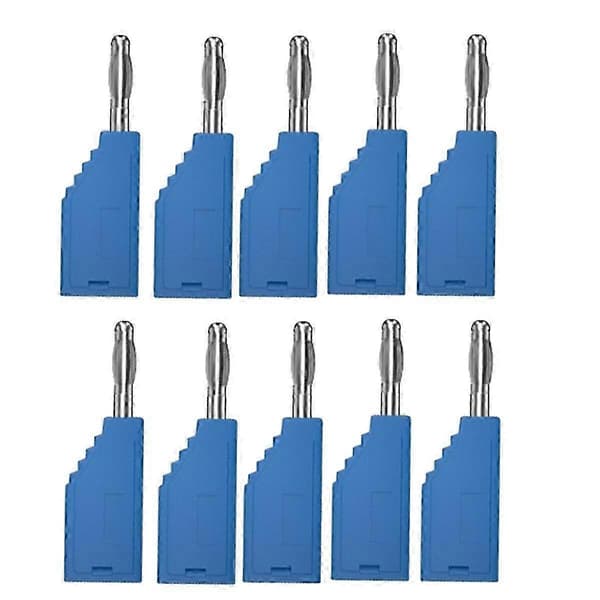 10 stk 4mm Stablebare Banankontaktkoblinger, J.10054 Multifunksjonelle Elektriske Kabelterminaler