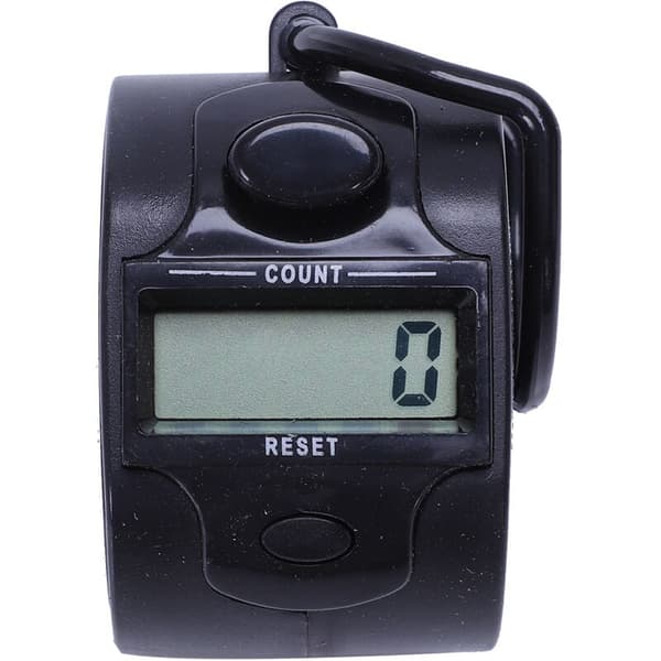 Mini 5-sifret LCD-skjerm Digital Håndholdt Telleapparat Hvit