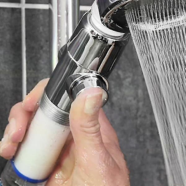 Eco-tornado Blue - Double Pack - Water-Saving Pressure-Boosting Shower Head - 360 Rotating Hand Shower - JNH Shower Head
