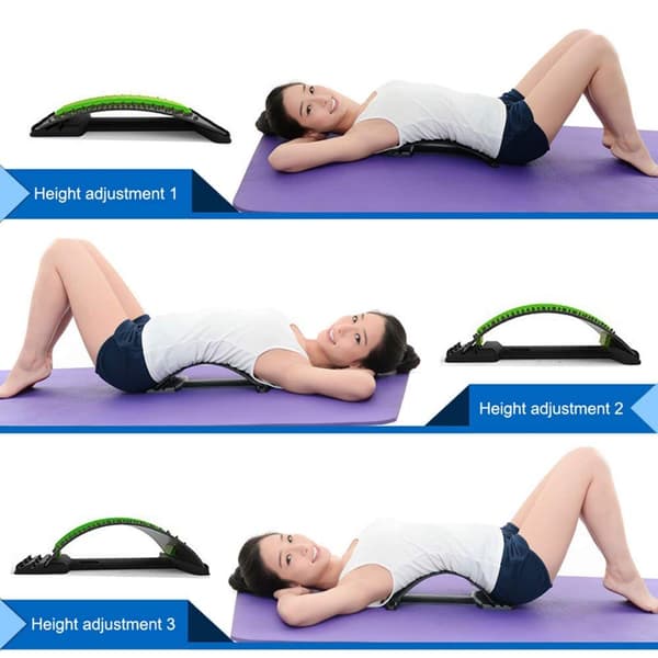 Ryggsträckare Posture Massager selän rentoutukseen (Lila)