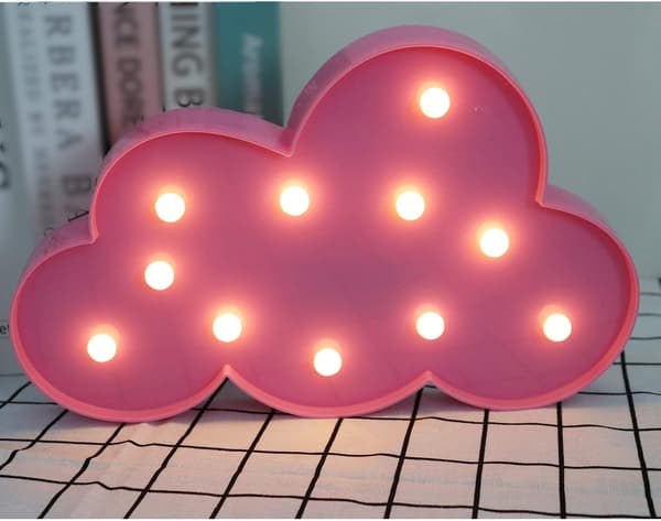 3D Cloud Lamp Decorative LED Night Light for Kids and Adults, Warm White