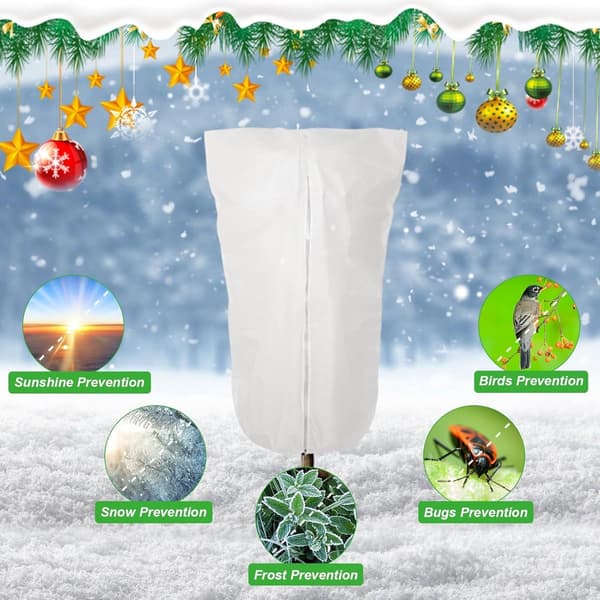 2 Plantebeskyttere - Vinterbeskyttelse - Frostbeskyttelse - Holdbar - Vinterplantebeskyttelse