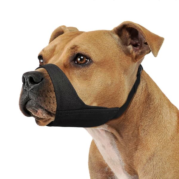 Pitbull Muzzle, Soft Muzzle for American Bully Bulldog Boxers Rottweilers, Anti-Bite Protection