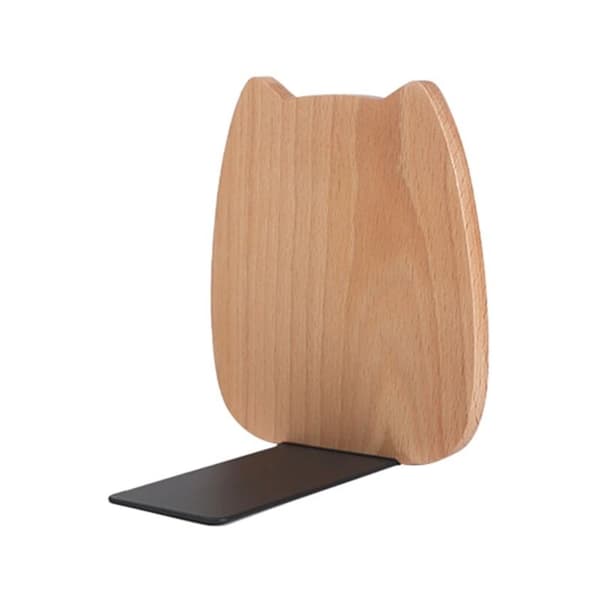 Skrivebordstidsskriftstativ i træ, 4,5\"L x 3,9\"B x 5\"H, sort valnød