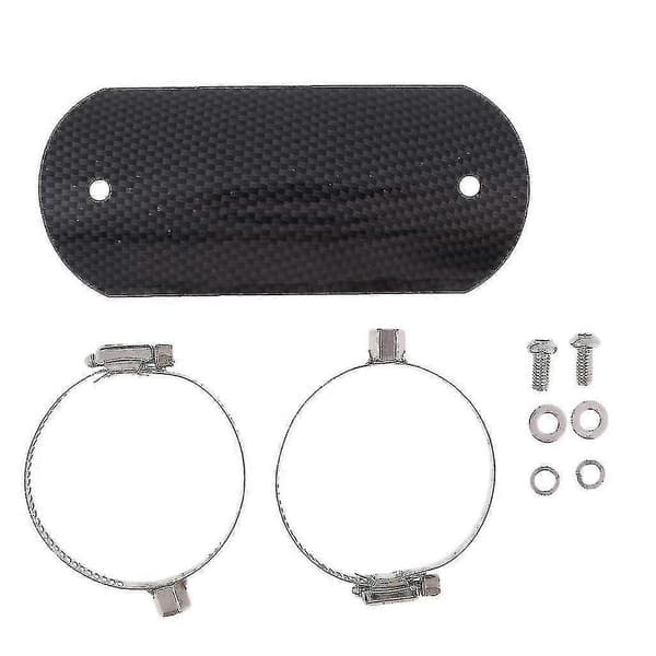 Universal Carbon Fiber Exhaust Pipe Heat Shield Protector (5.5 inch 140mm)
