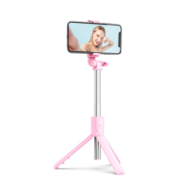 Udvidbar Monopod Tripod Trådløs Fjernbetjening Lukker Selfie Stick til Mobiltelefon Teleskopisk Selfie Stick (Mørkegrøn)