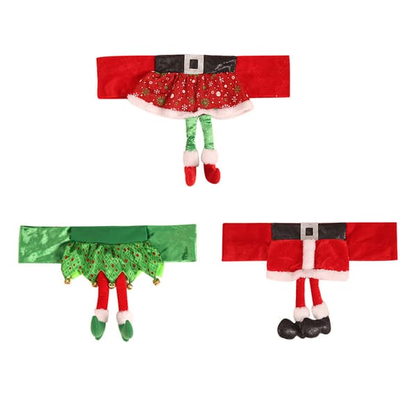 3 st julstolsöverdrag Nya Santa-bältesstolsöverdrag Jul