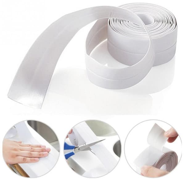 Sealing Strip for Kitchen & Bathroom / Tape (22mm x 3.2m) - Grey