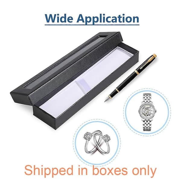 24 Empty Pen Gift Boxes with Clear Lid, Pen Box Pen Display Case for Presentation Jewelry Gift Packaging