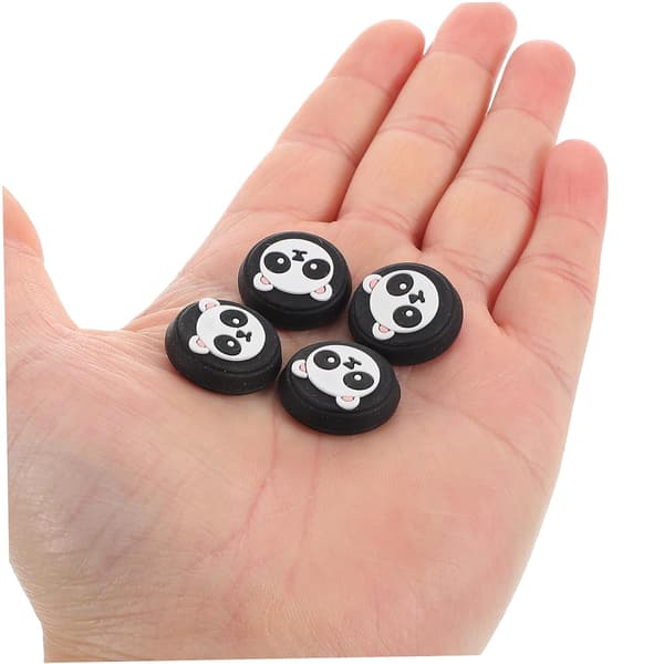 4 stk. tommelfingerkapper til spilcontroller panda-design joystick-beskyttelsesetuier af silikone kompatible ergonomiske joystick-covers letvægtsinstallation -
