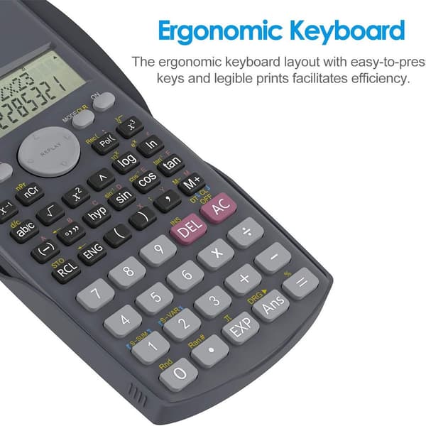 Scientific 2-line calculator for schools and businesses KLB