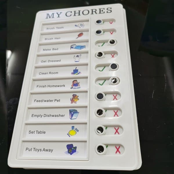 Daily Tasks Memo Portable Checklist Board Detachable Reusable MY TASKS SQBB_max