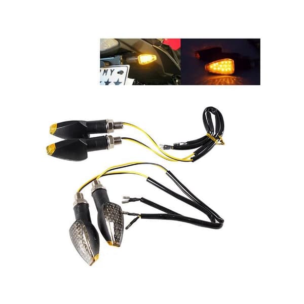 4 stk Blinklys Blinklys Blinklys 14 LED 12V LED Indikator Blinklys Lampe