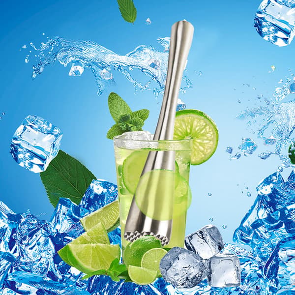 Dewenwils 3-pak rustfrit stål cocktail muddler, multifunktionel DXGHC