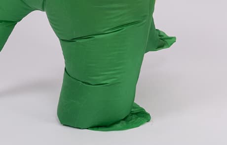 Oppustelig dinosaurkostume - Raptor oppustelig kostume - Premiu