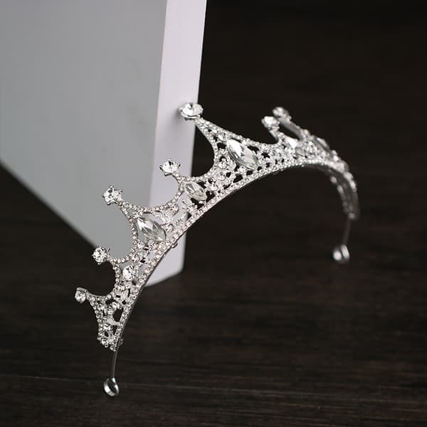 2-delad Krona Tiara Prinsessa Flickor Krona Barnkalas H