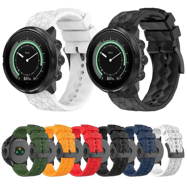 24mm Silikoninen Kellonranneke Vedenpitävä Ranneke Suunto 7/9/9 Baro -kelloille