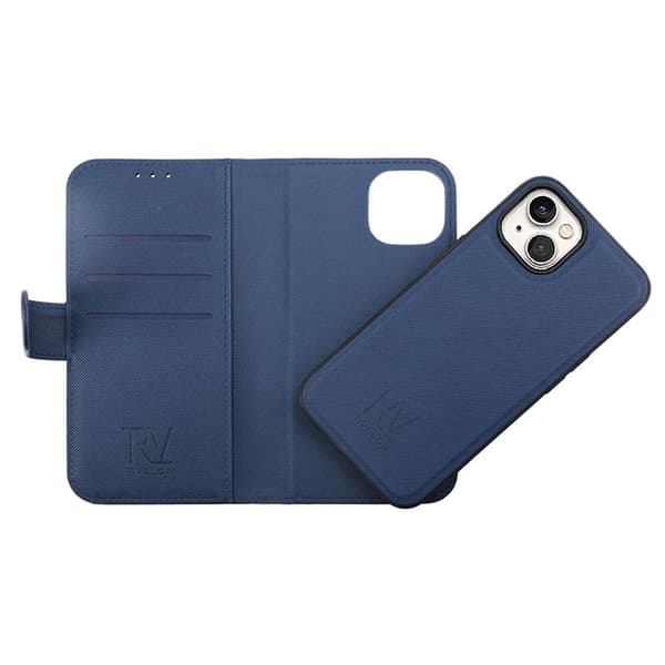 iPhone 14 Pung Etui Magnet Rvelon - Blå Marinblå blå Marinblå blue