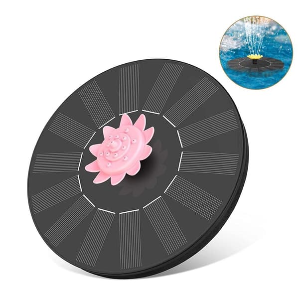 Solcellefontene solcelledamppumpe med 5 effekter solcellefontene, solcellefontene KLB
