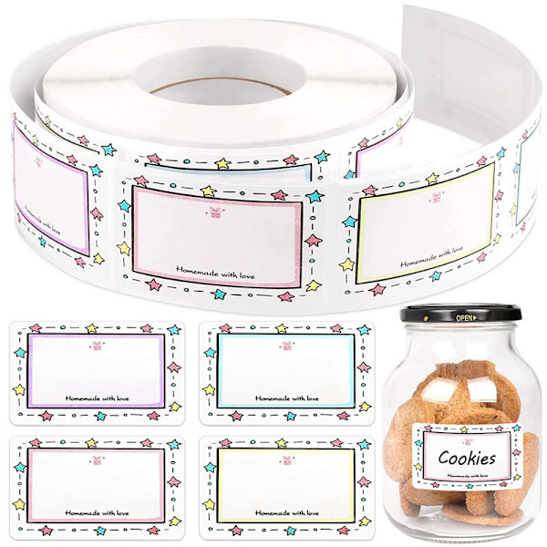 Self-adhesive Jam Jar Labels 5x3cm Container Labels A 500 A 500
