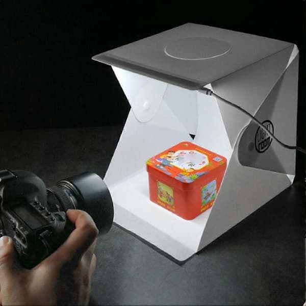 Photography LED Light Room Photo Studio Light Tent Softbox for DSLR Camera 22CM Portable Foldable Light Box