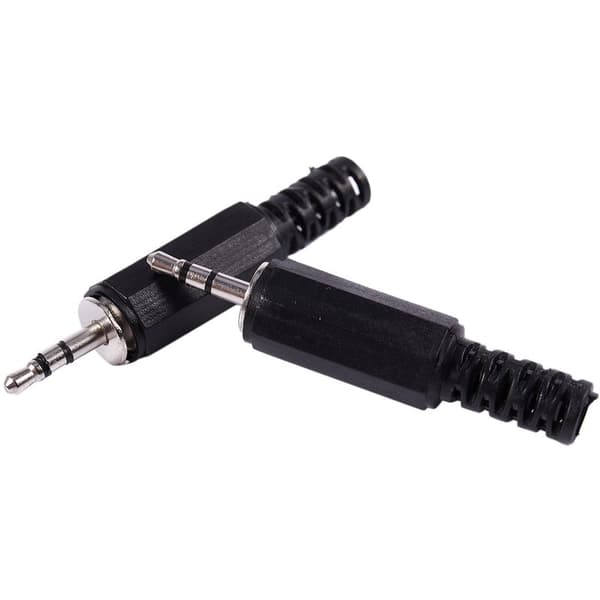 6 stk 2,5 mm stereo hann DIY loddehode hodetelefon lydplugg