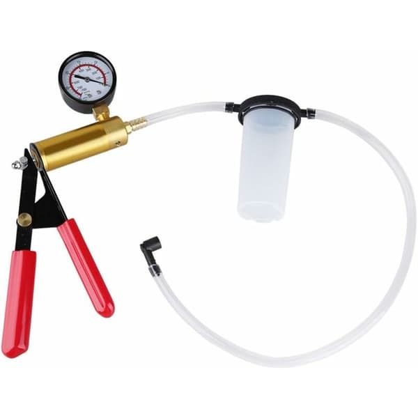 Brake Bleeding Kit, Handheld Vacuum Pump Tester with Adapters, Brake Fluid Bleeding Tool
