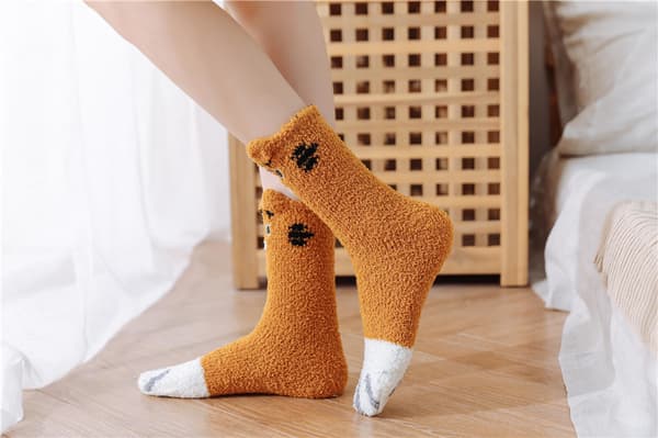 Sokker - Damesokker - 5-pakning - One Size - Fluffy sokker - Varme sokker