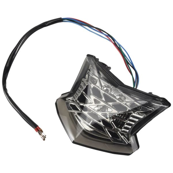 Integreret LED Baglygte, Stop- & Bremselys (Hvid)