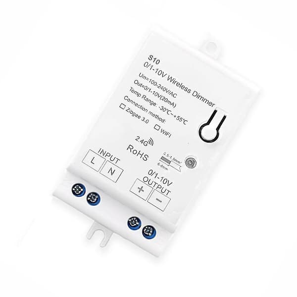 Ac100-240v Zigbee 0/1-10v LED-lys Dæmper Controller Smart Life Tuya Kontrol App Til 0-10v LED Dæmpning [DB]