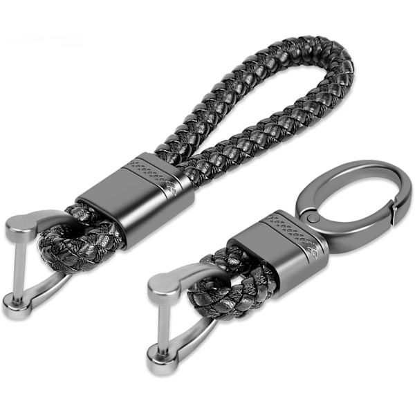 Two-pack black keychain car keychain without logo handle