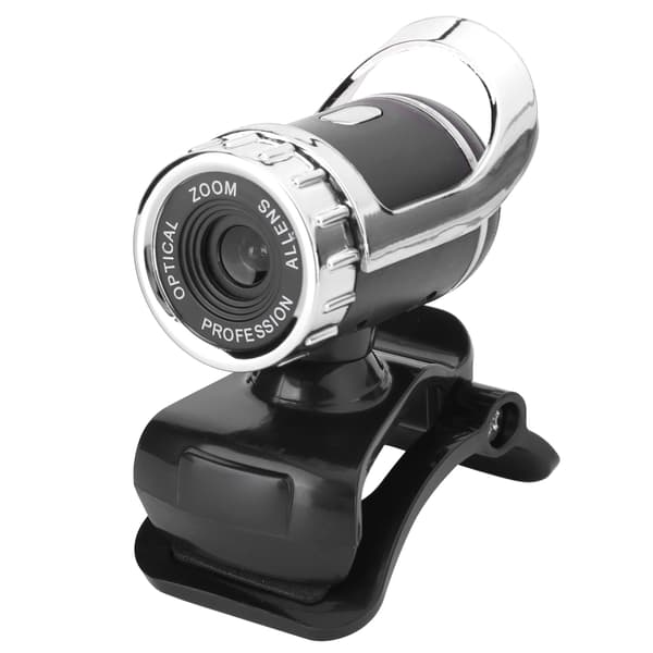 HXSJ LG68 Webcam Indbygget Lydabsorberende Mikrofon USB-kamera til Undervisning Konference Livestreaming (Sølv)