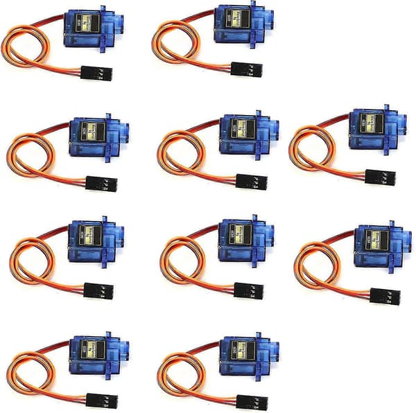 10 st SG90 Mikro Servo Motor 9g För Rc Flygplan Robot Helikopter Flygplan Fjärrkontroll, Mikro Servo Flygplan Servo Helikopter Servo