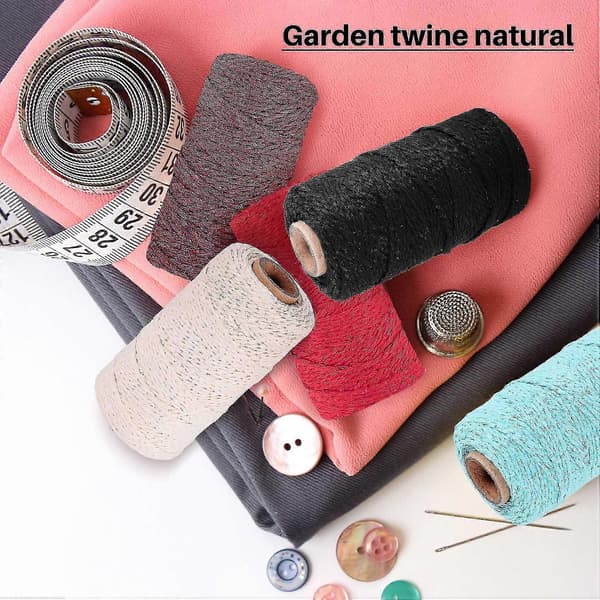 5 stk Makramésnor Makramésnor DIY Håndværkssnor Spole Garn Rustik Snor Reb 2 Mm X10