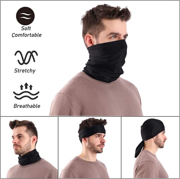 Tubulær Halskrage Hurtigtørkende Multifunksjonell Unisex Elastisk Hodebånd N