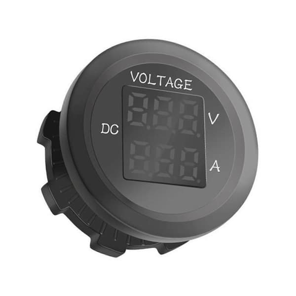 Rødt Lys 12v-24v Bil LED Display Digital Dobbelt Spændingstester Vandtæt 3-Cifret Voltmeter Til Bil